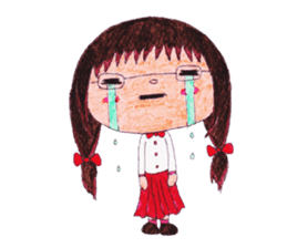 Ardina, a girl in red skirt sticker #11226486
