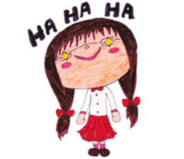 Ardina, a girl in red skirt sticker #11226488