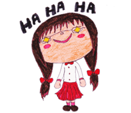 Ardina, a girl in red skirt sticker #11226488