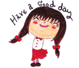 Ardina, a girl in red skirt sticker #11226497