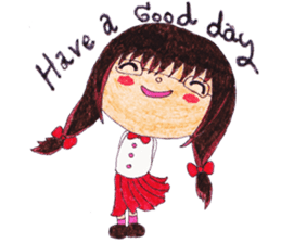 Ardina, a girl in red skirt sticker #11226497
