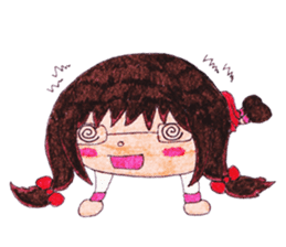 Ardina, a girl in red skirt sticker #11226499