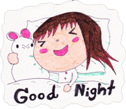 Ardina, a girl in red skirt sticker #11226503