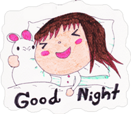 Ardina, a girl in red skirt sticker #11226503