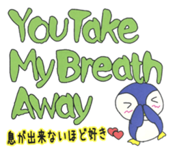 Love message Penguin sticker #11226755