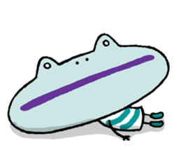 Pink frog@tomota. sticker #11227016