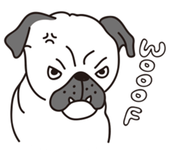 Mr.Pug , Stop nagging! sticker #11227471