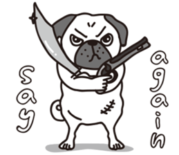 Mr.Pug , Stop nagging! sticker #11227483