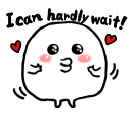 Cute marshmallow(English version) sticker #11227913