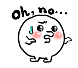 Cute marshmallow(English version) sticker #11227932