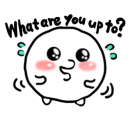 Cute marshmallow(English version) sticker #11227939