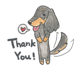 Daschund Haru & frineds sticker #11228030