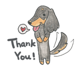 Daschund Haru & frineds sticker #11228030
