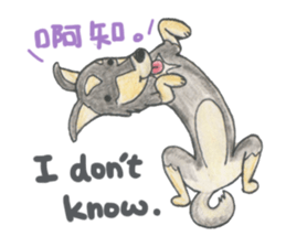 Daschund Haru & frineds sticker #11228044