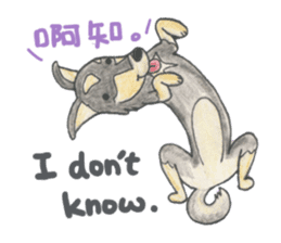 Daschund Haru & frineds sticker #11228044