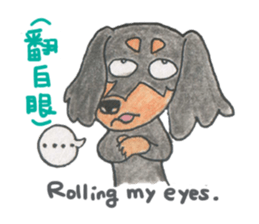 Daschund Haru & frineds sticker #11228062
