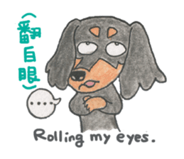 Daschund Haru & frineds sticker #11228062
