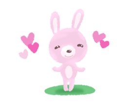 easygoing rabbit Usa sticker #11228585