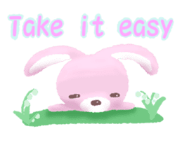 easygoing rabbit Usa sticker #11228592