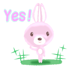 easygoing rabbit Usa sticker #11228600