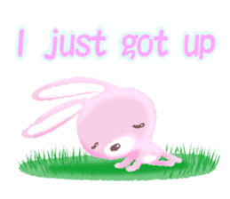 easygoing rabbit Usa sticker #11228606