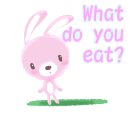 easygoing rabbit Usa sticker #11228612