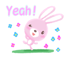 easygoing rabbit Usa sticker #11228617