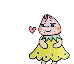 beard of the Strawberry sticker #11229173