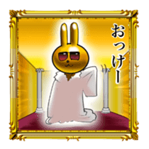 Golden Rabbit for rich man sticker #11229266