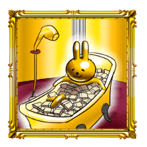 Golden Rabbit for rich man sticker #11229271