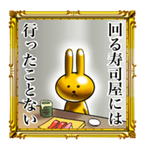 Golden Rabbit for rich man sticker #11229272
