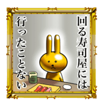 Golden Rabbit for rich man sticker #11229272