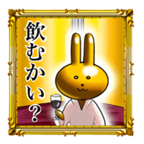 Golden Rabbit for rich man sticker #11229274