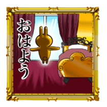 Golden Rabbit for rich man sticker #11229276