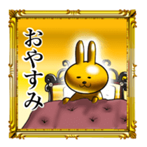 Golden Rabbit for rich man sticker #11229277