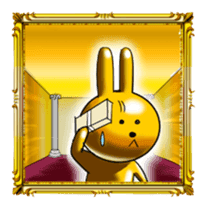 Golden Rabbit for rich man sticker #11229281