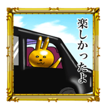 Golden Rabbit for rich man sticker #11229283