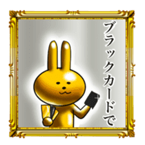 Golden Rabbit for rich man sticker #11229288