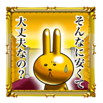 Golden Rabbit for rich man sticker #11229296