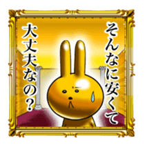Golden Rabbit for rich man sticker #11229296