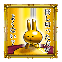 Golden Rabbit for rich man sticker #11229301