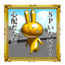 Golden Rabbit for rich man sticker #11229302