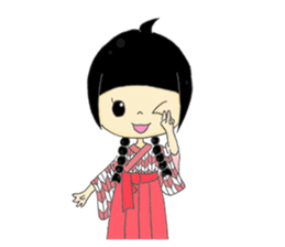 Taisho Roman Girl sticker #11229305