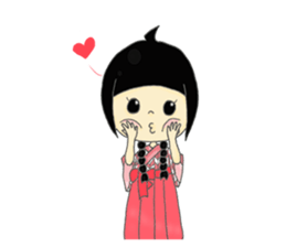 Taisho Roman Girl sticker #11229306