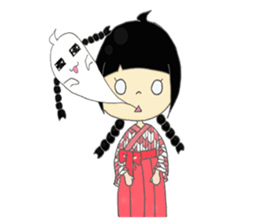 Taisho Roman Girl sticker #11229308