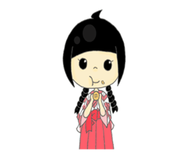 Taisho Roman Girl sticker #11229313