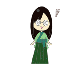 Taisho Roman Girl sticker #11229315