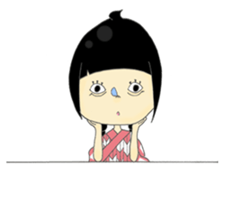 Taisho Roman Girl sticker #11229321