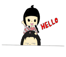 Taisho Roman Girl sticker #11229322