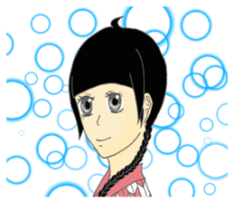 Taisho Roman Girl sticker #11229333